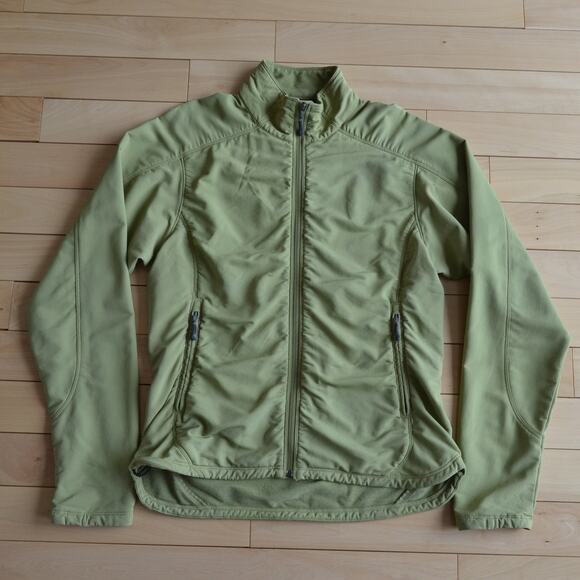 ibex Jackets & Blazers - Ibex Climawool Softshell Windbreaker Jacket Size XL Light Lime Green